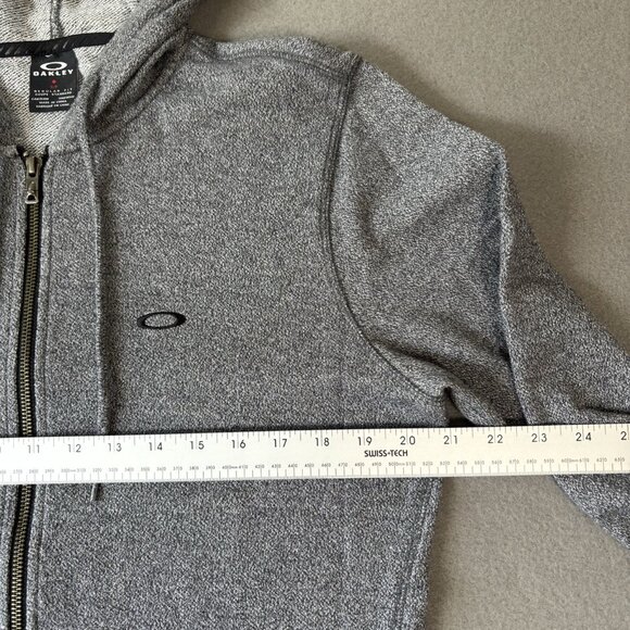 Oakley Sweater Gray Performance Hoodie Full Zip Knit Sweatshirt Men's S Outdoors - Picture 6 of 15